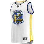 Golden State Warriors  Fast Break Custom Replica Jersey White - Association Edition/Royal
