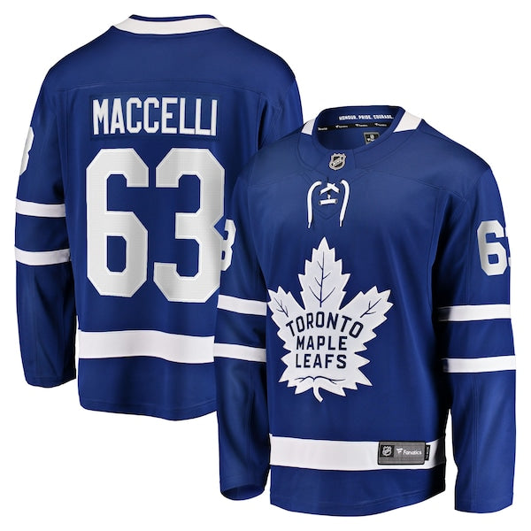 Matias Maccelli Toronto Maple Leafs  Home Breakaway Jersey - Blue