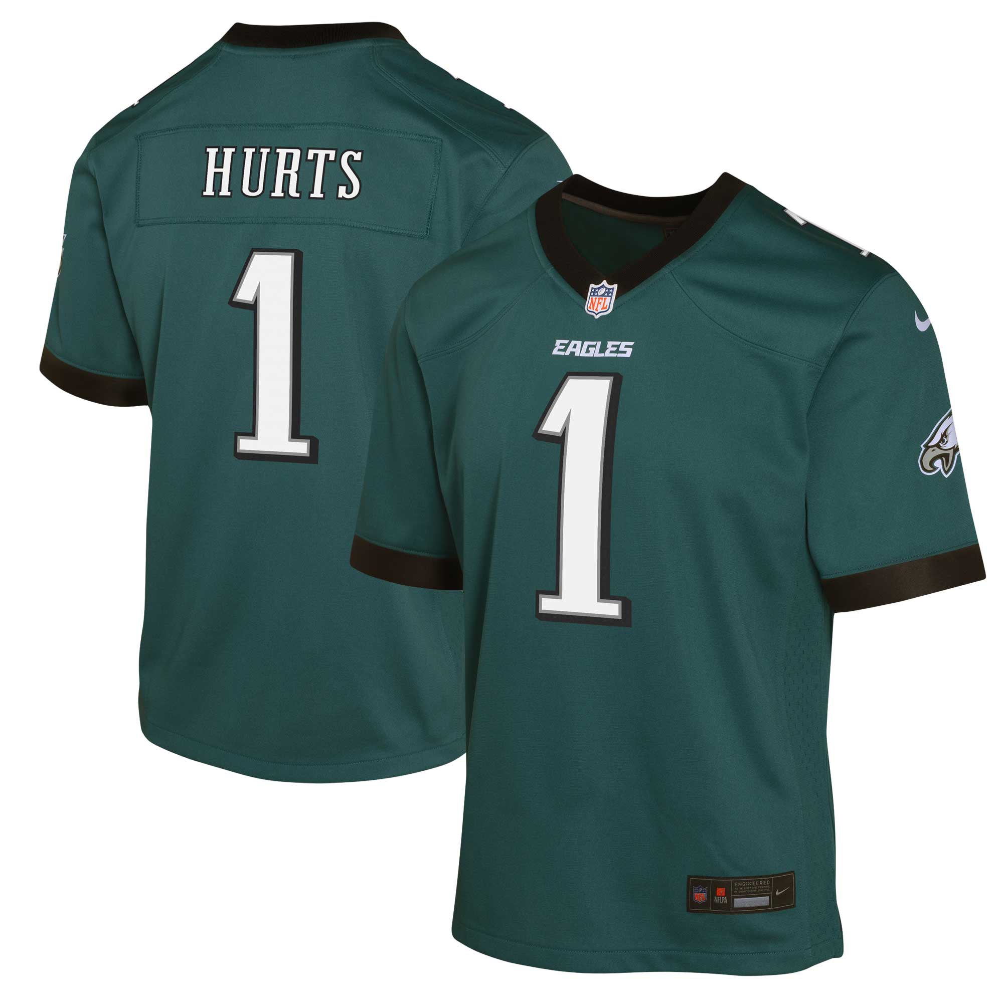 Jalen Hurts Philadelphia Eagles Nike Youth Game Jersey - Black