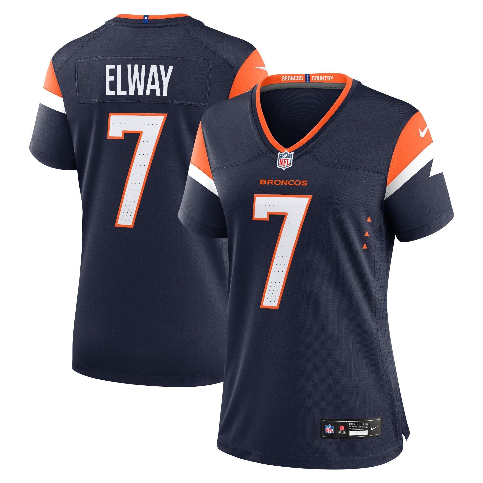John Elway Denver Broncos Nike Women's Retired Player Game Jersey - Orange