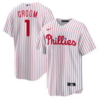 Philadelphia Phillies Nike #1 Groom Home Replica Jersey - White