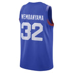 Victor Wembanyama France Basketball Jordan Brand 2024 Summer Olympics Player Limited Basketball Jersey - Royal