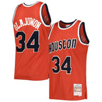 Hakeem Olajuwon Houston Rockets 1993/94 Hardwood Classics Off-Court Swingman Jersey - Red