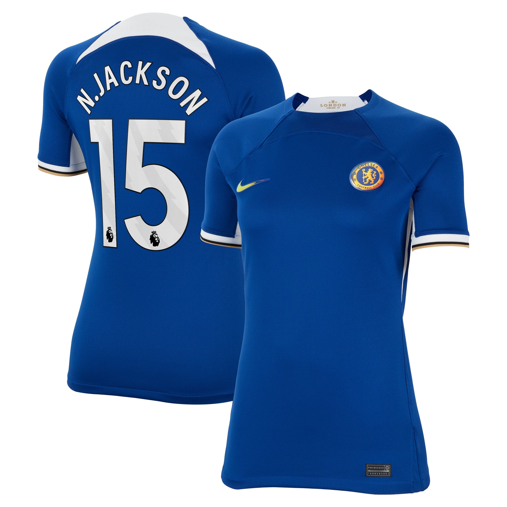 Nicolas Jackson Chelsea Nike Women's 2023/24 Away Stadium Replica Player Jersey - Navy/Blue