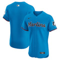 Miami Marlins Nike Alternate Vapor Premier Elite Patch Jersey - Blue