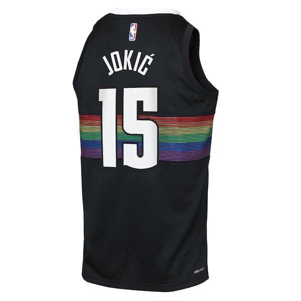 Nikola Jokić Denver Nuggets Nike Youth 2025/26 City Edition Swingman Jersey - Black