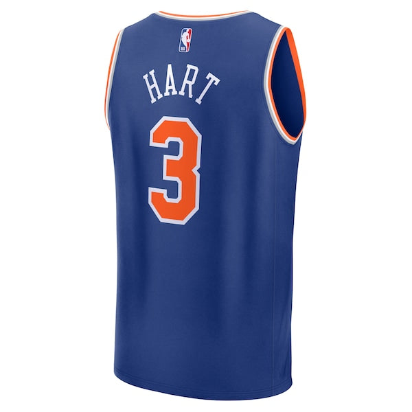 Josh Hart New York Knicks  Fast Break Replica Player Jersey - Icon Edition - Royal