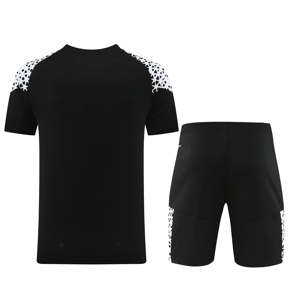 Puma Short Sleeve Training Jersey Set-PD02- Black/White