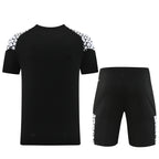 Puma Short Sleeve Training Jersey Set-PD02- Black/White