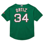David Ortiz Boston Red Sox Cooperstown Collection Mesh Batting Practice Jersey - Kelly Green