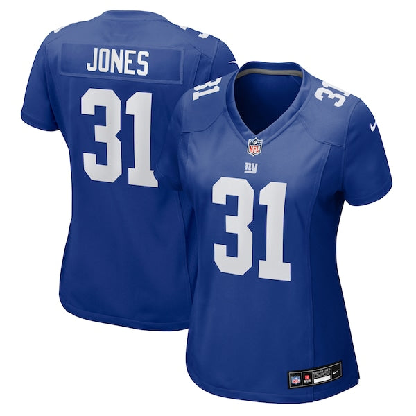 Nic Jones New York Giants Nike Women's Team Game Jersey -  Royal
