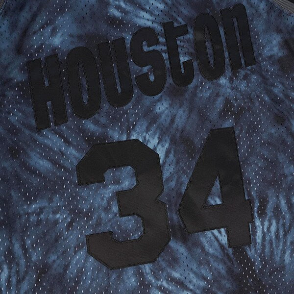 Hakeem Olajuwon Houston Rockets Hardwood Classics 1993/94 Tie-Dye Swingman Jersey - Black