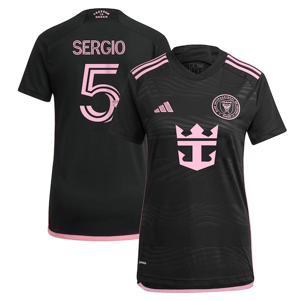 Sergio Busquets Inter Miami CF adidas Women's 2024 La Noche Replica Player Jersey - Black