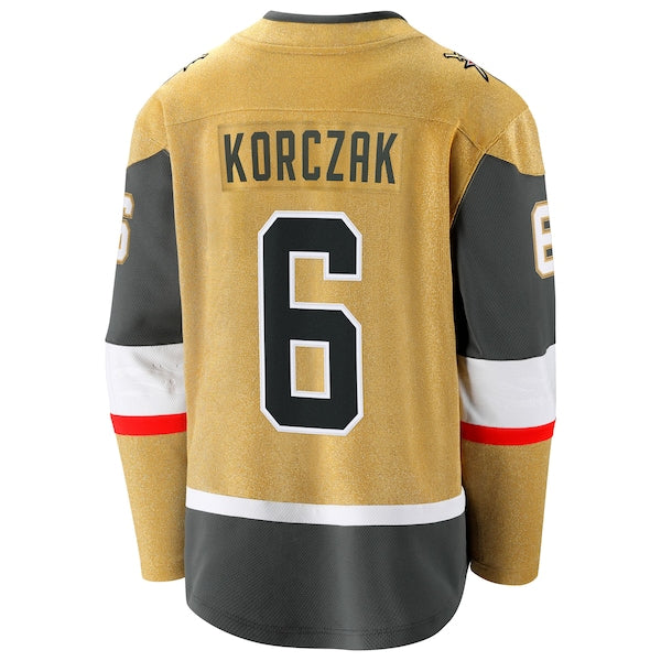 Kaedan Korczak Vegas Golden Knights  Home Breakaway Jersey - Gold