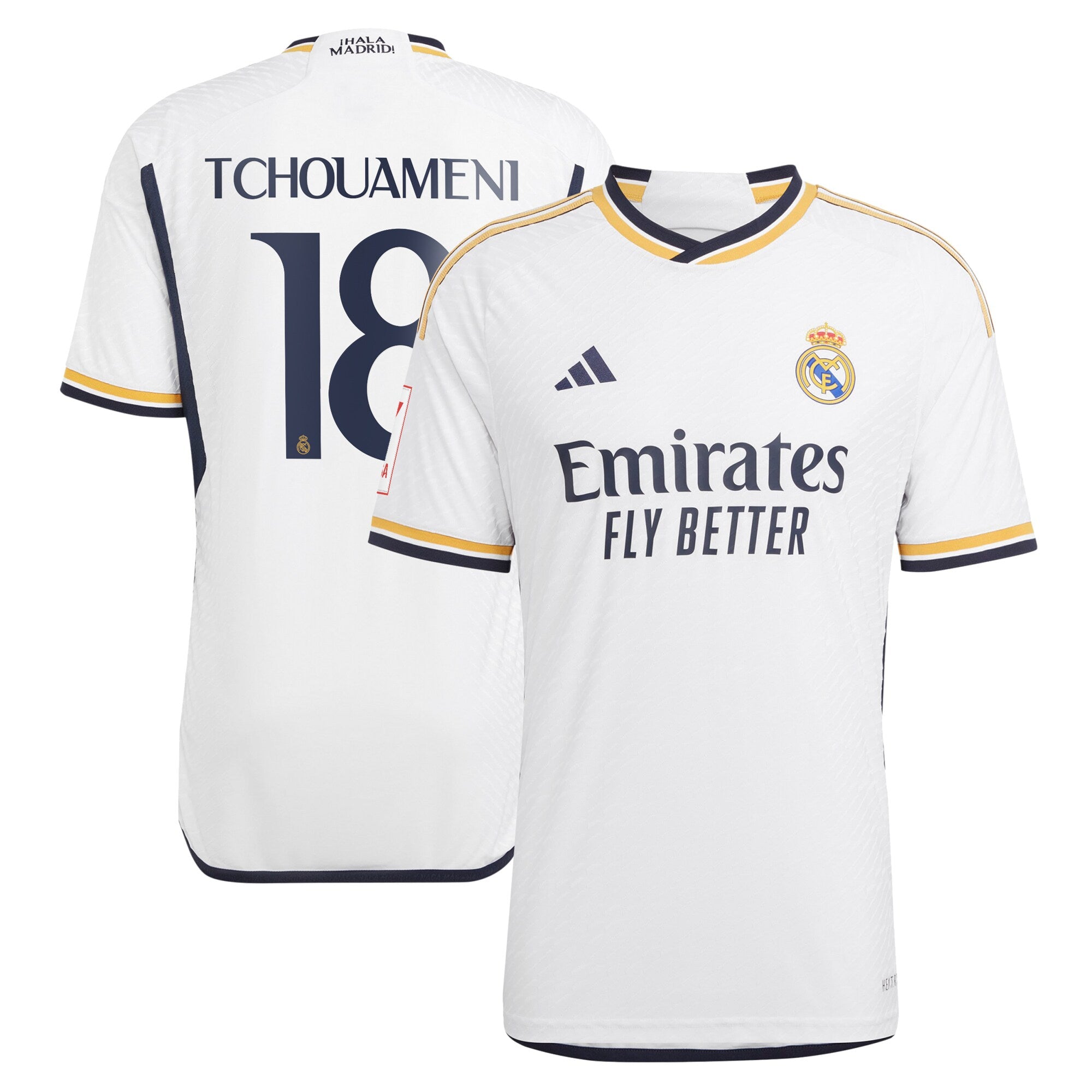 Aurélien Tchouaméni Los Merengues adidas 2023/24 Away Authentic Player Jersey - Navy/White