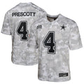 Dak Prescott Dallas Cowboys Nike Youth 2024 Salute to Service Game Jersey - Arctic Camo