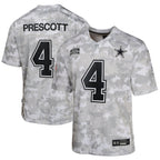 Dak Prescott Dallas Cowboys Nike Youth 2024 Salute to Service Game Jersey - Arctic Camo