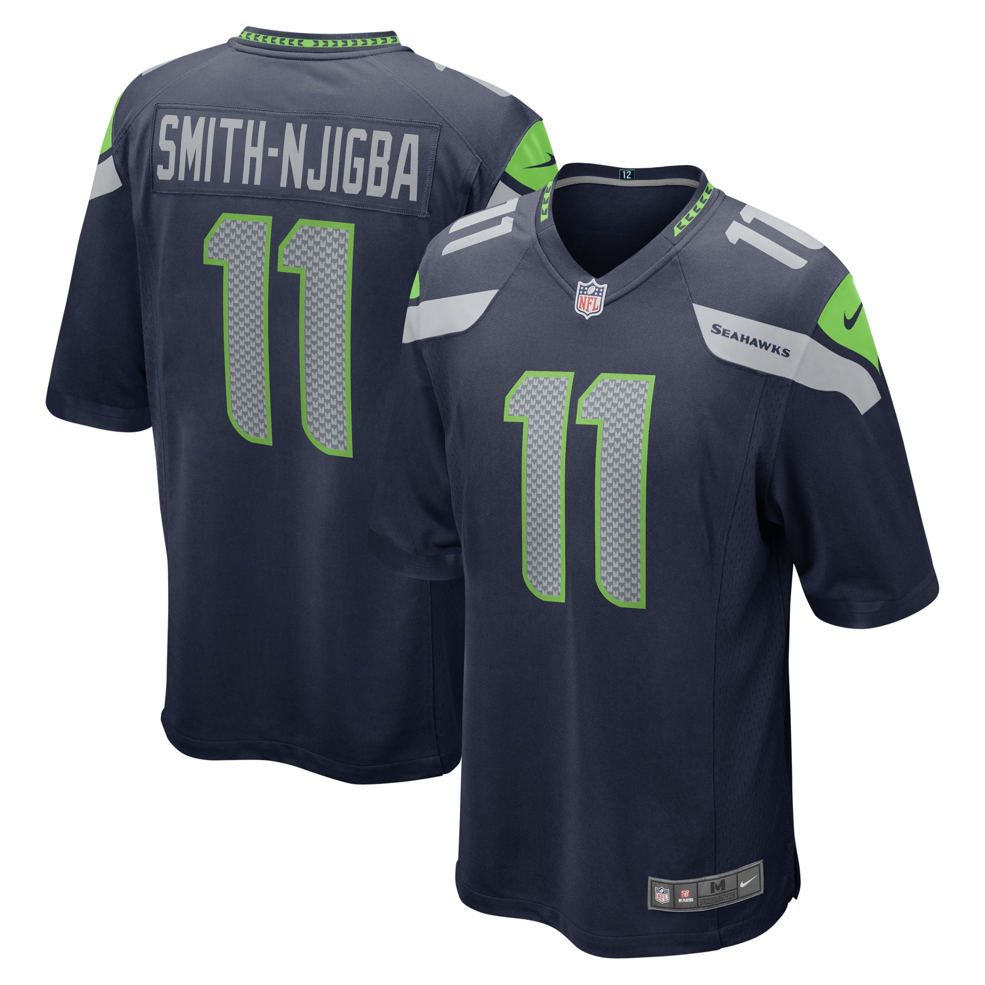 Jaxon Smith-Njigba Seattle Seahawks Nike Throwback Player Game Jersey - Royal/Navy