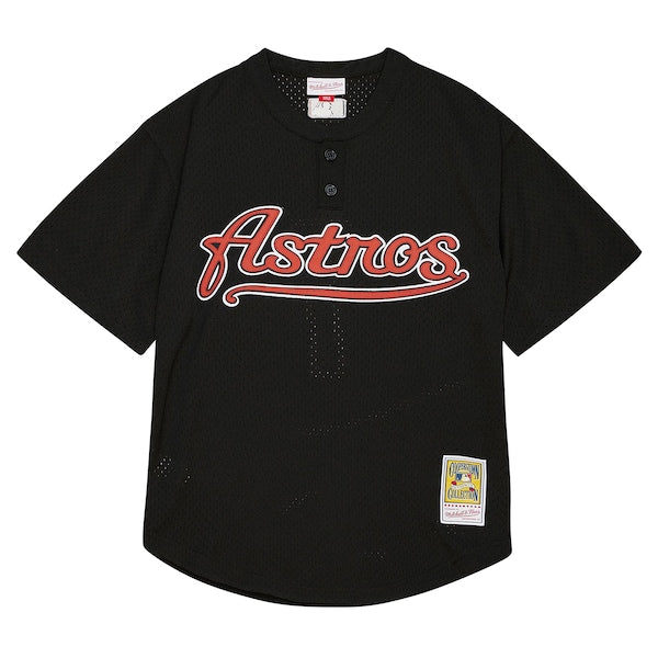 Craig Biggio Houston Astros Profile Big & Tall Cooperstown Collection Mesh Batting Practice Jersey - Black