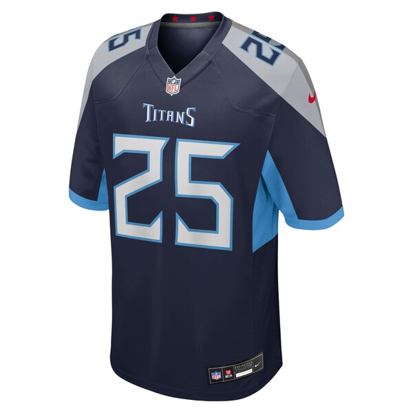 Xavier Woods Tennessee Titans Nike Team Game Jersey -  Navy