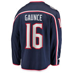 Brendan Gaunce Columbus Blue Jackets  Home Breakaway Jersey - Navy