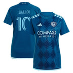 Daniel Salloi Sporting Kansas City adidas Women's 2024 Diamonds Our Forever Replica Player Jersey – Navy