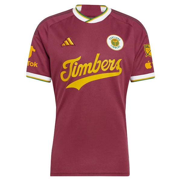 Portland Timbers adidas 2024 Archive Authentic Jersey - Red