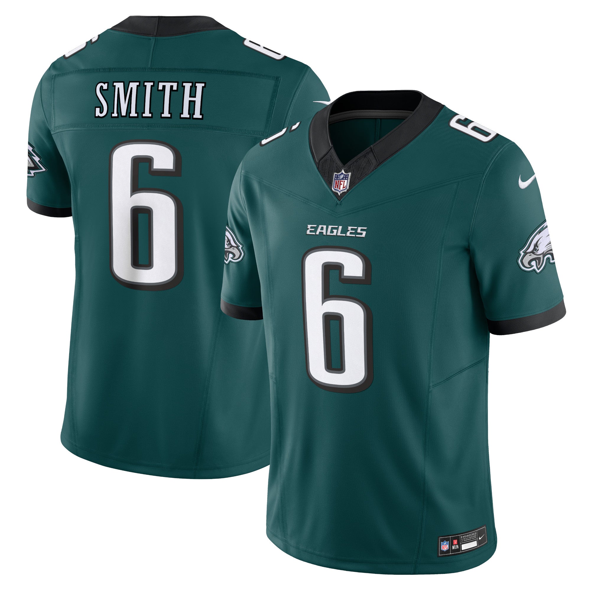 DeVonta Smith Philadelphia Eagles Nike Alternate Vapor F.U.S.E. Limited Jersey - Black/Green/White