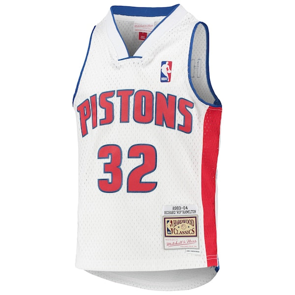 Richard Hamilton Detroit Pistons Youth 2003/04 Hardwood Classics Swingman Jersey - White