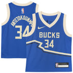 Giannis Antetokounmpo Milwaukee Bucks Nike Toddler 2024/25 Swingman Player Jersey - City Edition - Royal