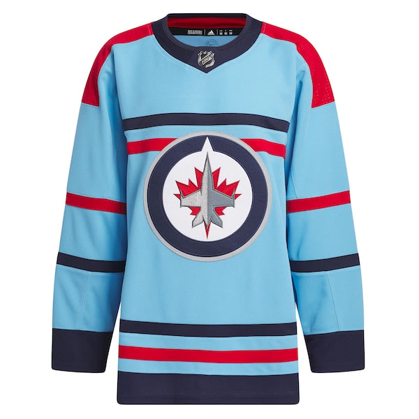 Winnipeg Jets adidas Anniversary Primegreen Authentic Jersey - Light Blue