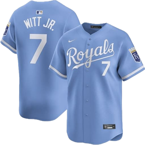 Bobby Witt Jr. Kansas City Royals Nike Alternate Limited Player Jersey – Light Blue