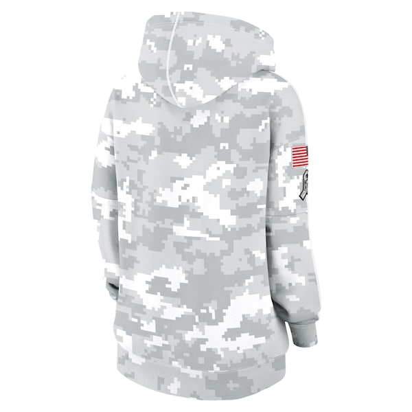 Green Bay Packers Nike Women's 2024 Salute To Service Club Fleece Pullover Hoodie - Arctic Camo