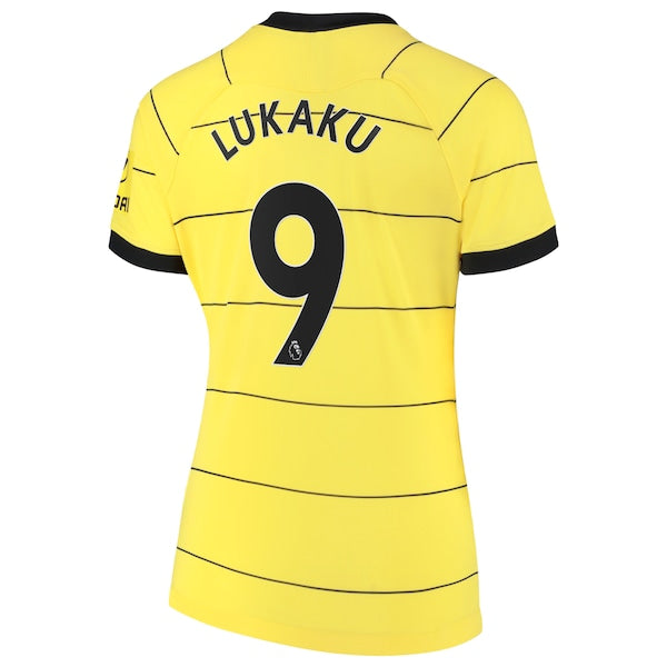 Romelu Lukaku Chelsea Nike Women's 2021/22 Away Replica Player Jersey - Yellow