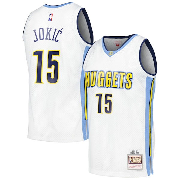Nikola Jokic Denver Nuggets 2016/17 Throwback Swingman Jersey - White