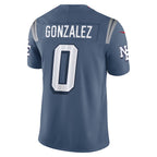 Christian Gonzalez New England Patriots Nike 2025 Rivalries Collection Limited Jersey - Storm Blue