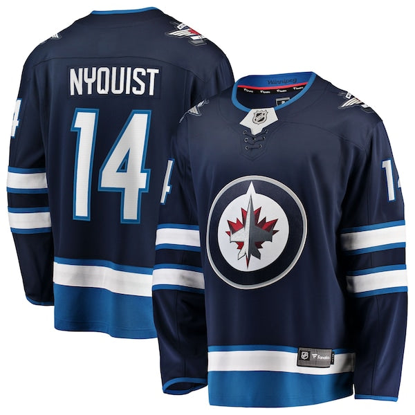 Gustav Nyquist Winnipeg Jets  Home Breakaway Jersey - Navy