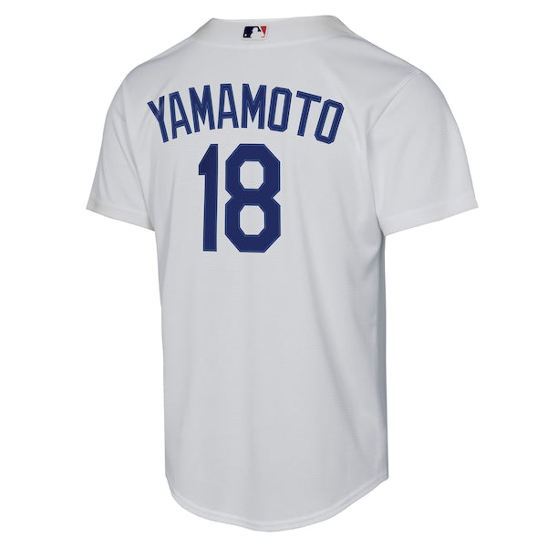 Yoshinobu Yamamoto Los Angeles Dodgers Nike Youth Home Replica Player Jersey - White