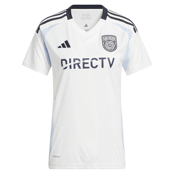 San Diego FC adidas Women's 2025 Woven Into One Replica Jersey - White