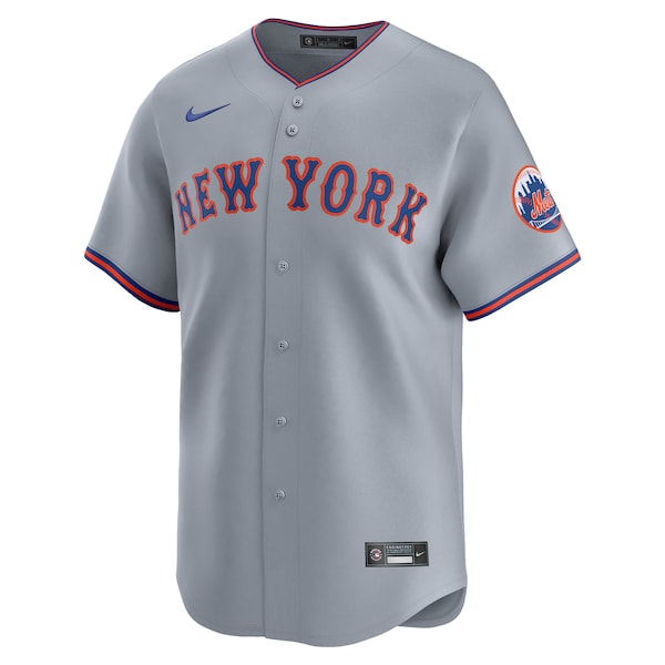 New York Mets Nike Away Limited Jersey - Gray/White