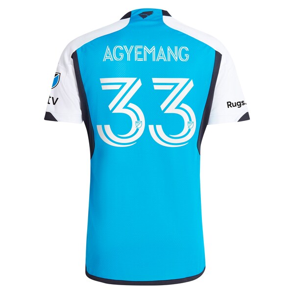 Patrick Agyemang Charlotte FC adidas 2024 The Carolina Kit: Explore Authentic Player Jersey - Blue