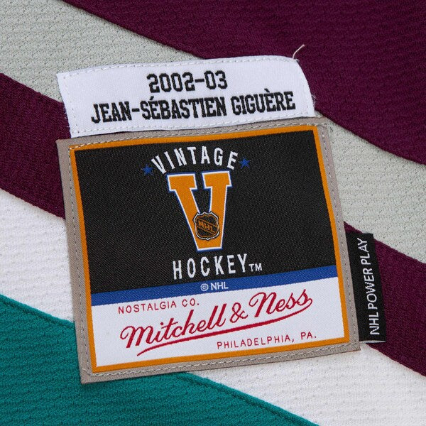 Jean-Sebastien Giguere Anaheim Ducks 2002-03 Power Play Jersey - Purple