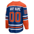 Edmonton Oilers  2025 Stanley Cup Final Home Breakaway Custom Jersey - Royal