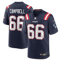Will Campbell New England Patriots Nike 2025 NFL Draft First Round Pick Game Jersey - Navy