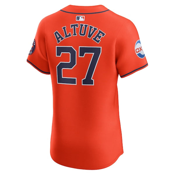 Jose Altuve Houston Astros Nike Alternate Elite Player Jersey - Orange
