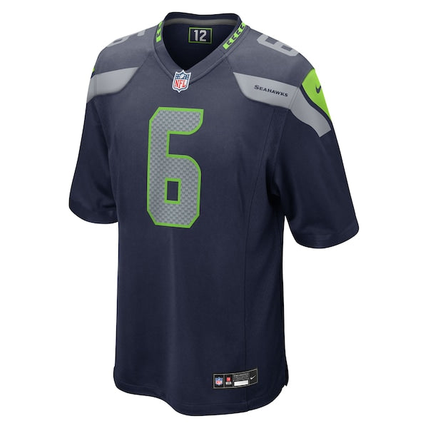 Jalen Milroe Seattle Seahawks Nike 2025 NFL Draft Game Jersey - College Navy
