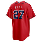 Austin Riley Atlanta Braves Nike Alternate 2 Replica Jersey - Red/Navy/White