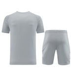 Adidas Short Sleeve Training Jersey Set - AD07- Light Gray