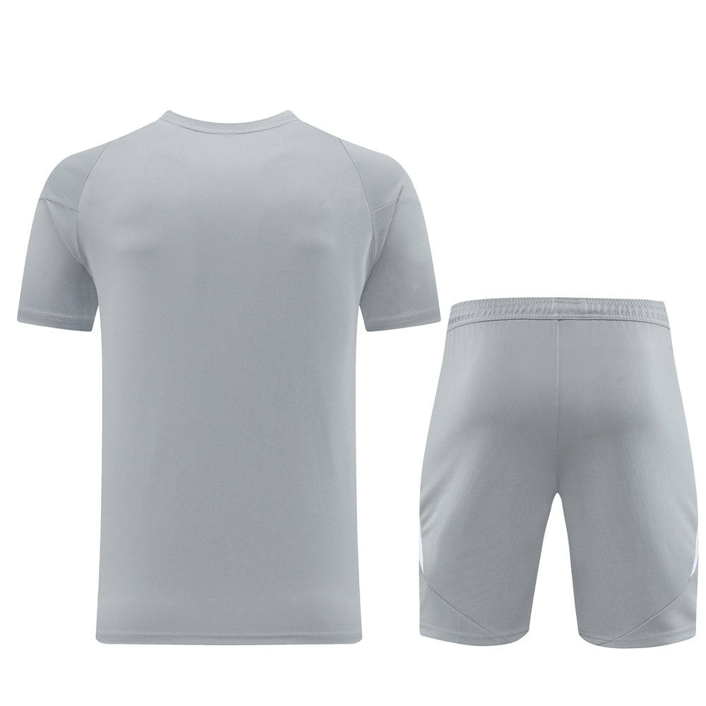 Adidas Short Sleeve Training Jersey Set - AD07- Light Gray