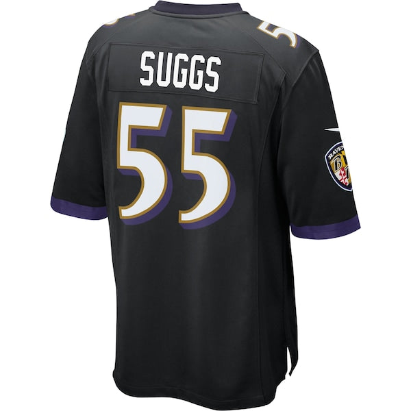 Youth Baltimore Ravens Terrell Suggs Nike Black Alternate Game Jersey